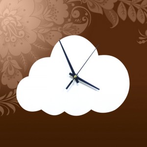 Часы настенные металлические Облако 190*270 мм